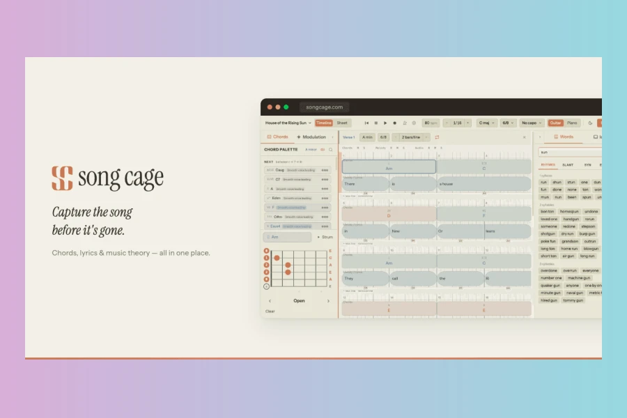 Song Cage Plugin Integrates Songwriting Tools into DAWs