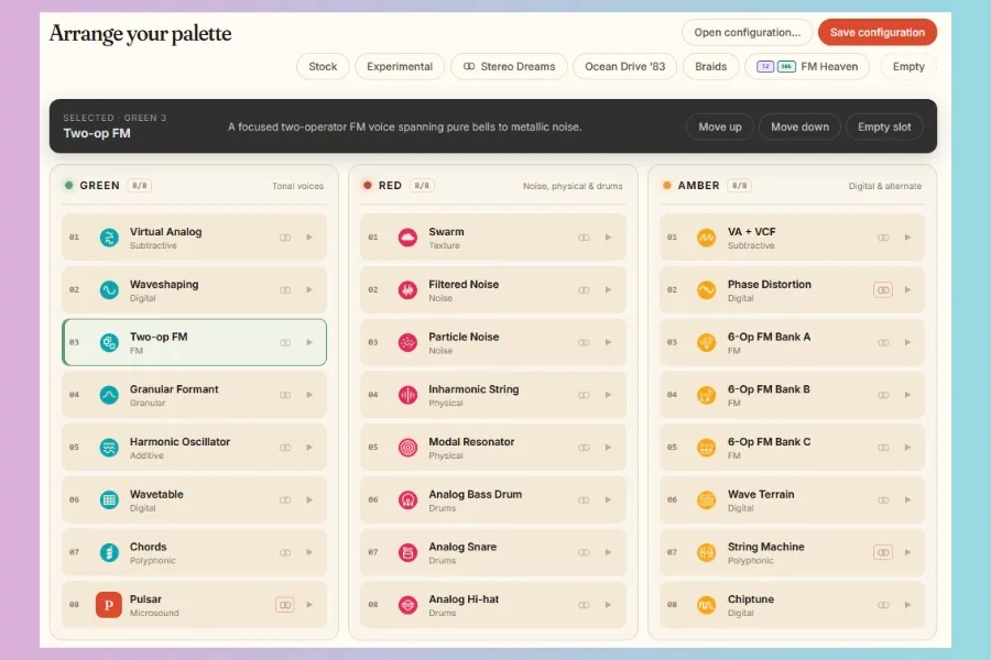 Rubato Audio Releases Plaits Palette Firmware Tool
