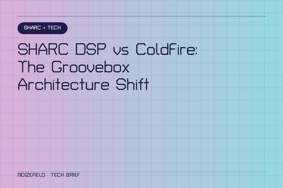 SHARC DSP vs ColdFire: The Groovebox Architecture Shift