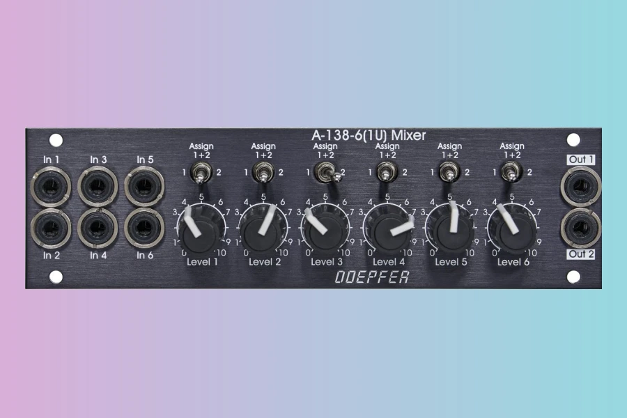 Doepfer A-138-6(1U) Six Channel Mixer