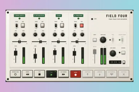 Featured image for “Filmic Gaze Releases Field Four, Free Four-Track Recorder for Windows”