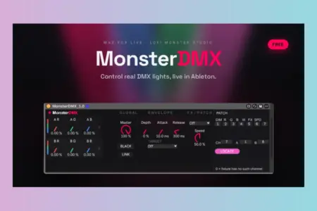 Featured image for “MonsterDMX Brings Free DMX Lighting Control to Ableton Live”