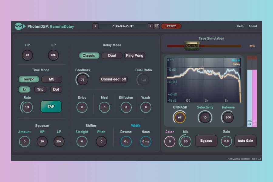 PhotonDSP GammaDelay & WideEngine