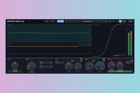 Featured image for “Pinzu Launches SORYNO TAPE Free, a Free Tape Saturation VST3”
